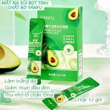 Combo  Nạ bơ ngừa mụn mờ thâm da trắng sáng 4g