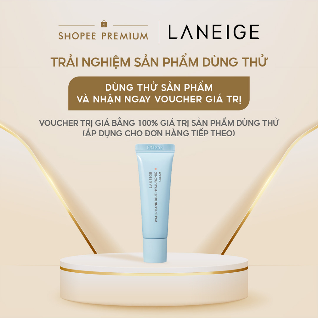 [HB Gift] Kem Dưỡng Ẩm Dành Cho Da Thường Và Da Khô Laneige Water Bank Blue HA Cream Dry 10ml