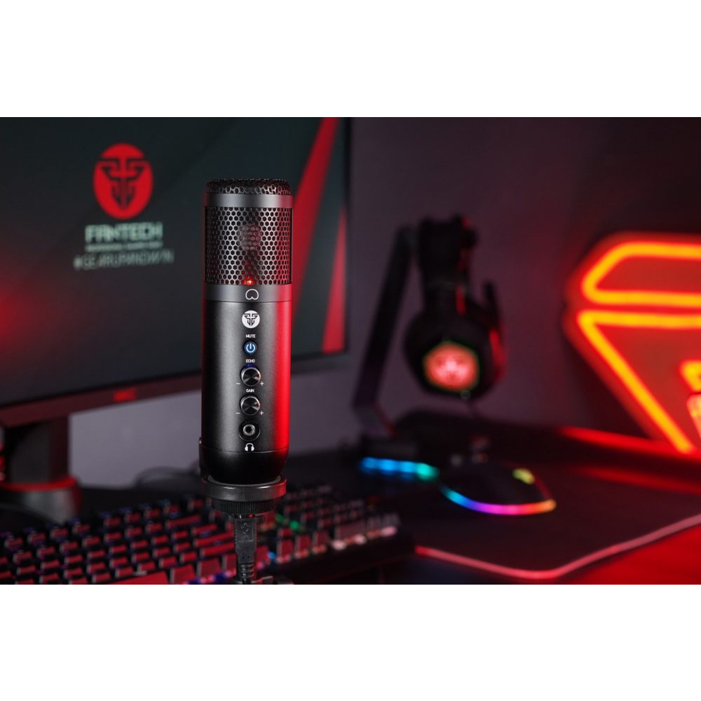 Bộ Micro Thu Âm Livestream Chuyên Nghiệp FANTECH MCX01 LEVIOSA LED RGB