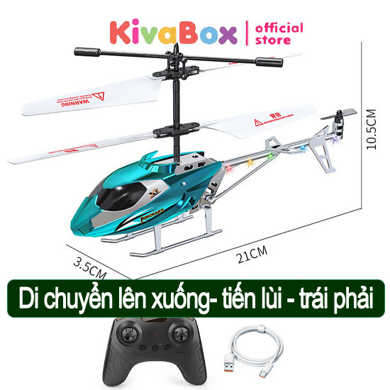 Máy bay trực thăng điều khiển từ xa Kivabox 2.5 và 3.5 kênh chống va đập