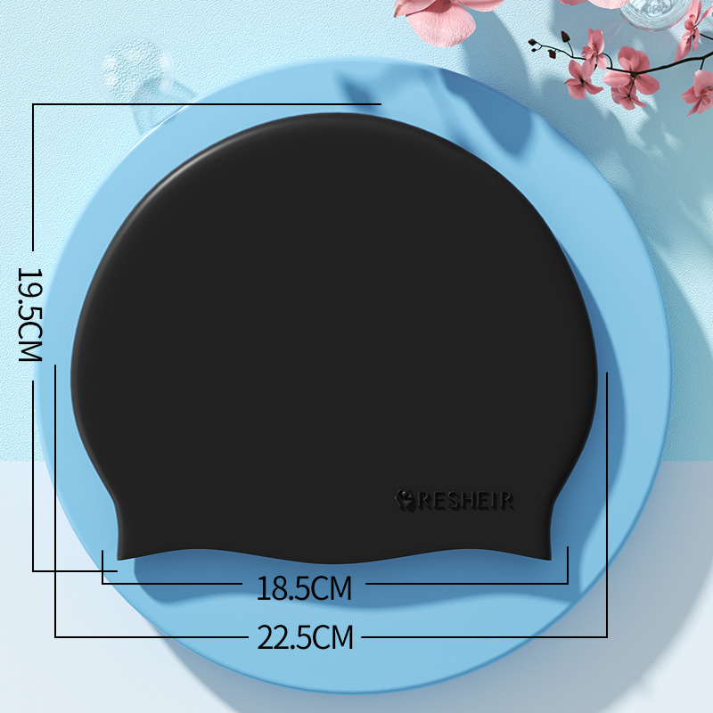 Mũ bơi người lớn LULY SPORT, nón bơi chất silicon đàn hồi chống ướt tóc