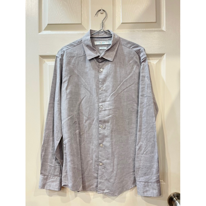 Áo linen xám