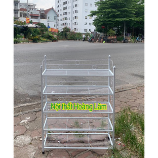 Kệ giầy dép 5 tầng sắt mỹ nghệ