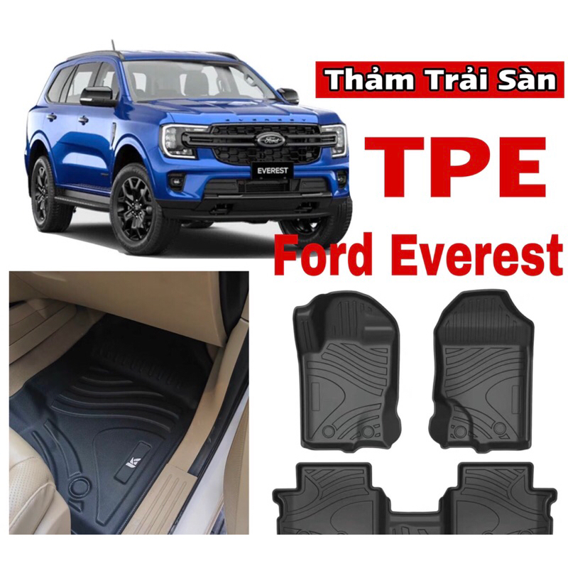 [Chuẩn Form] Ford Everest Thảm Trải Sàn TPE Thế Hệ Mới