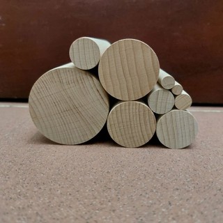 ( Gỗ Dẻ Gai- Đủ size) Thanh Gỗ Tròn Đẹp Dài 10cm ( gỗ Beech)