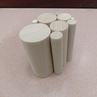 ( Gỗ Dẻ Gai- Đủ size) Thanh Gỗ Tròn Đẹp Dài 10cm ( gỗ Beech)