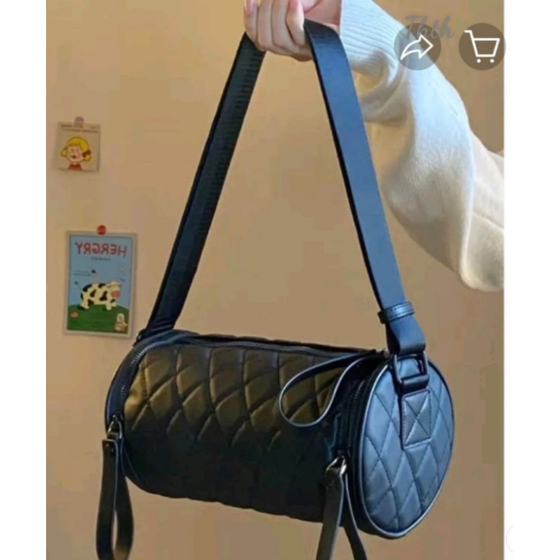 túi đeo trần trám hình trống thời trang