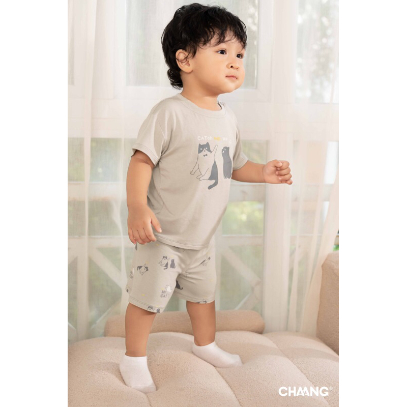 Chaang bộ cộc tay cúc vai cho bé trai bé gái SS23