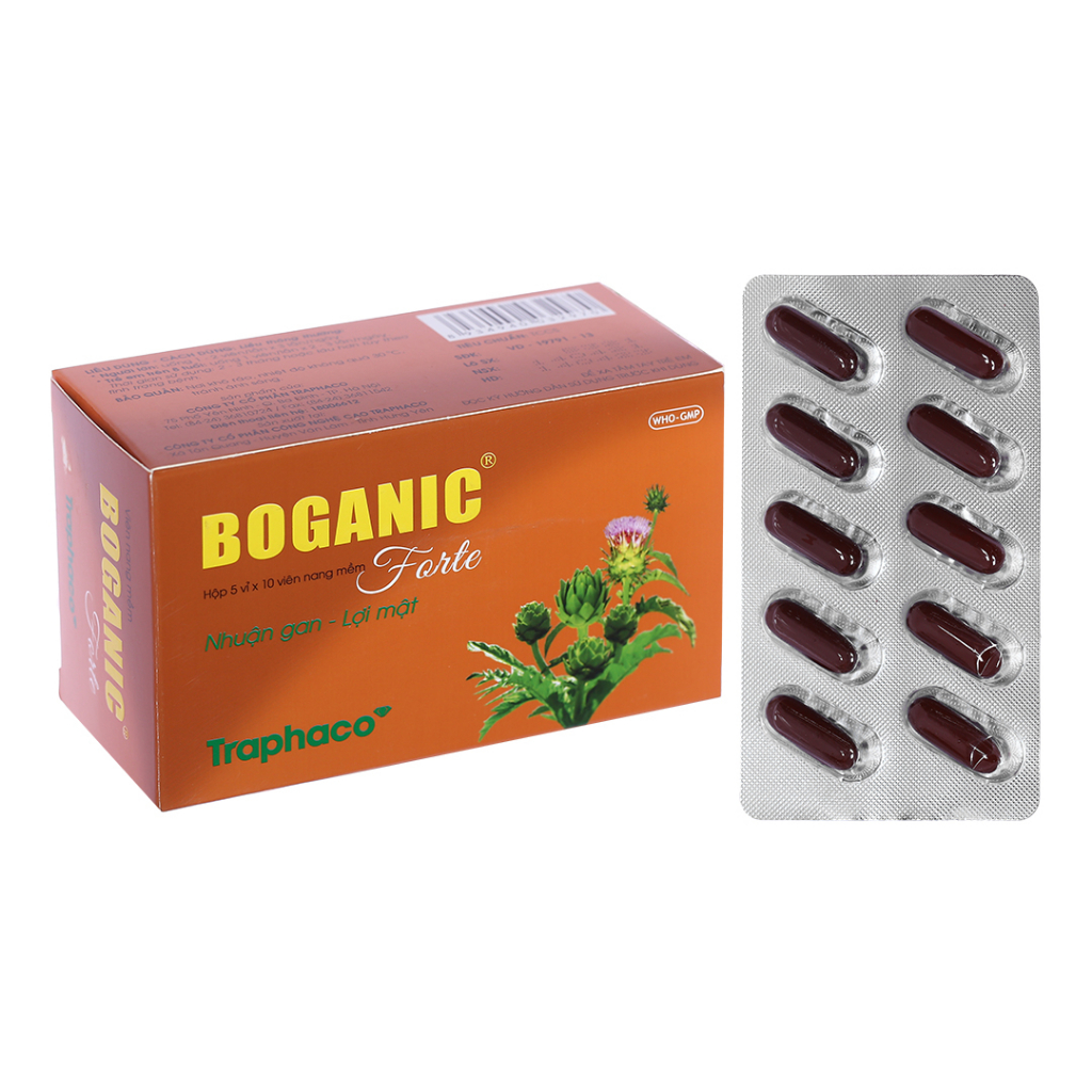 Boganic Traphaco (Hộp 50 viên nang mềm) - Viên uống hỗ trợ bổ gan