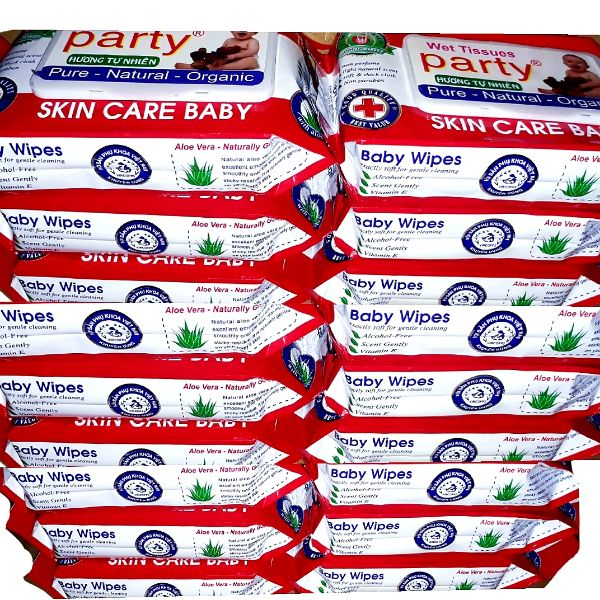 Combo 10 Gói Khăn Giấy Ướt Party 80g
