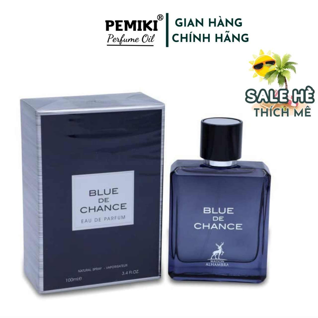 Nước hoa nam nội địa dubai Blue De Chance EDP 100ml nam tính lịch lãm - PEMIKI Store