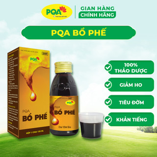 PQA BỔ PHẾ: Bổ phế, nhuận phế, hỗ trợ giảm ho, rát họng, khản tiếng