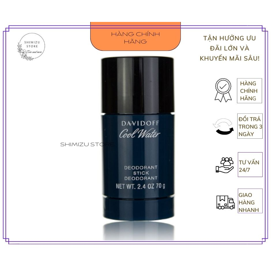 Bản Đức - Lăn khử mùi nam Davidoff Cool Water Deodorant Stick 70g