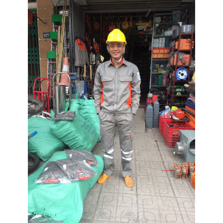 Quần áo bảo hộ lao động size 7 cho người từ 65-70kg. Quần áo điện lực chất đẹp không xù