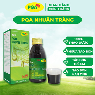 PQA NHUẬN TRÀNG (SIRO): giúp nhuận tràng, phòng táo bón, táo bón lâu ngày, ngăn ngừa trĩ.