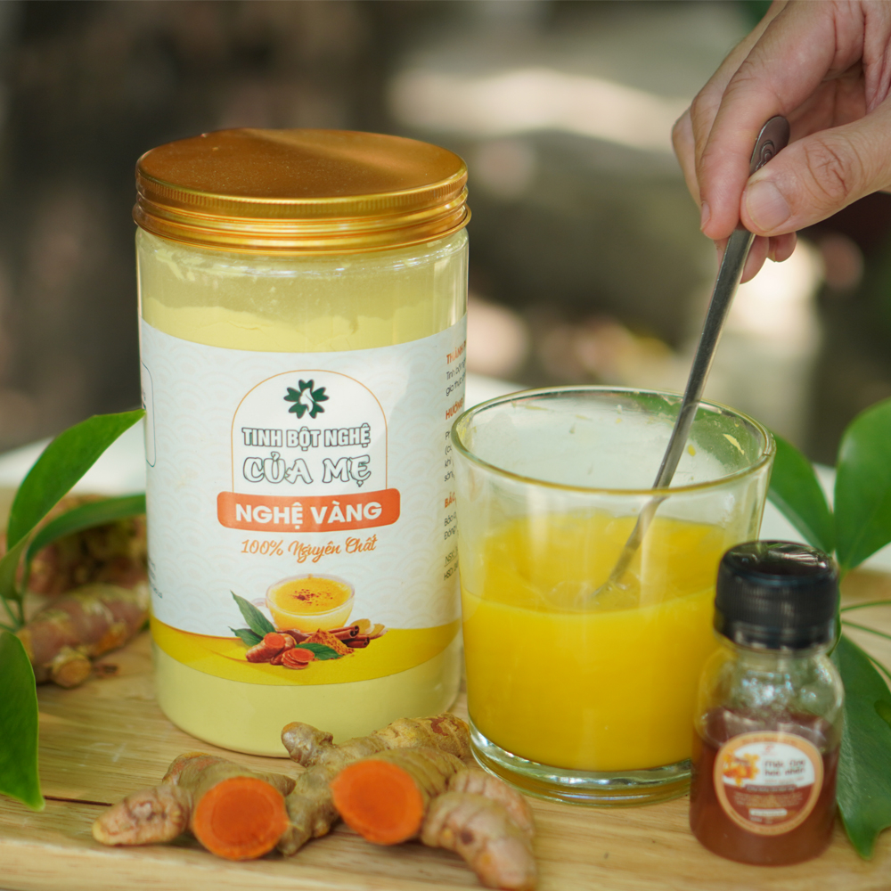 Tinh Bột Nghệ Vàng Nguyên Chất Của Mẹ 250g-500g, Tinh Bột Nghệ Nhà Làm, Tinh Nghệ Vàng