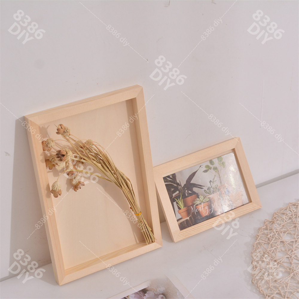 Khung handmade, khung decor trang trí quà tặng, khung hoa khô, đất sét, không mặt kính