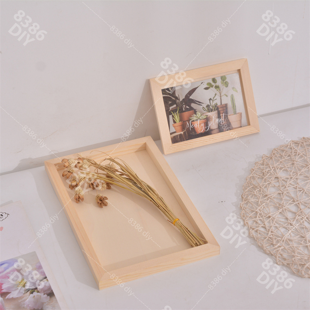 Khung handmade, khung decor trang trí quà tặng, khung hoa khô, đất sét, không mặt kính