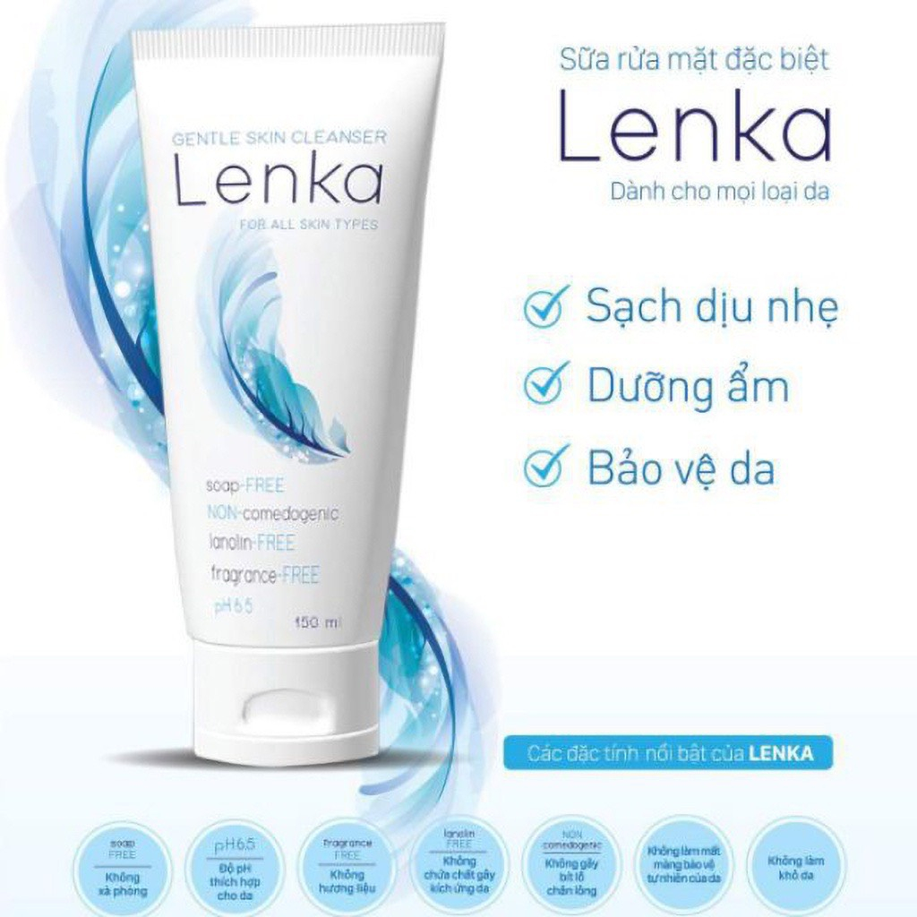 LENKA SỮA RỬA MẶT Giúp cân bằng độ PH lọ 150ml