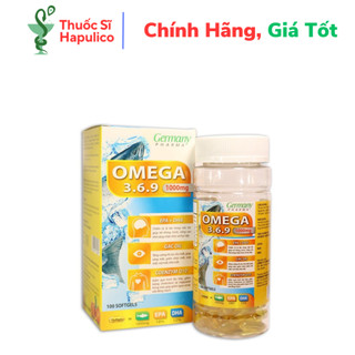 Viên dầu cá omega 3 6 9 bổ não, sáng mắt, khỏe mạnh tim mạch - 100 viên