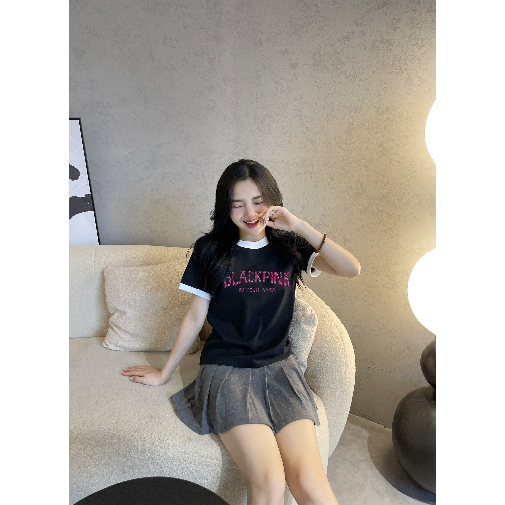 ÁoThun Baby Tee BLACKPINK unisex phông Nam Nữ Local Brand Chính Hãng Mi Midori