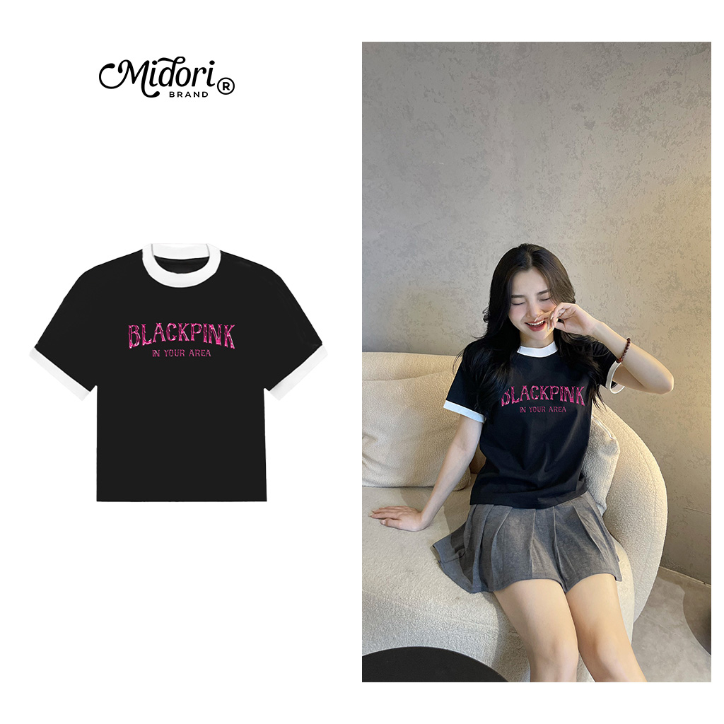 ÁoThun Baby Tee BLACKPINK unisex phông Nam Nữ Local Brand Chính Hãng Mi Midori