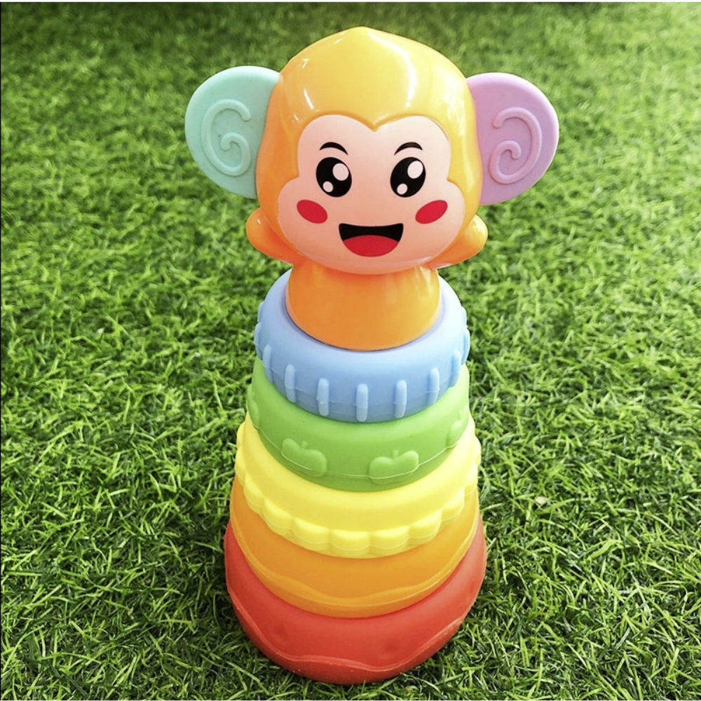 Đồ Chơi Xếp Tháp Chồng Antona Hình Khỉ - Đồ Chơi Giáo Dục Sớm, Phát Triển Các Kỹ Năng, Thiết Lập Mục Tiêu Cho Bé