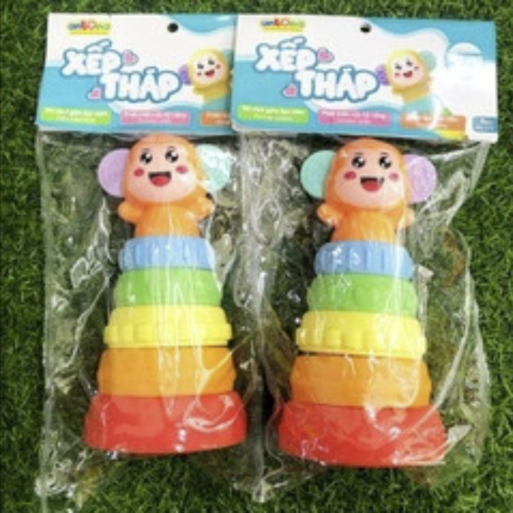 Đồ Chơi Xếp Tháp Chồng Antona Hình Khỉ - Đồ Chơi Giáo Dục Sớm, Phát Triển Các Kỹ Năng, Thiết Lập Mục Tiêu Cho Bé