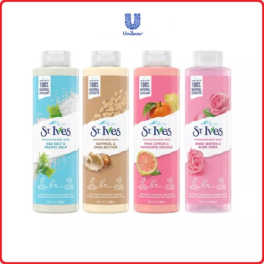 Sữa tắm dưỡng da St.Ives 650ml ( USA )