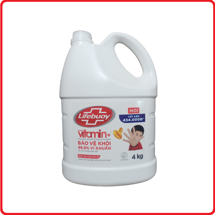 Nước Rửa Tay Lifebuoy Can 4KG Siêu Tiết Kiệm