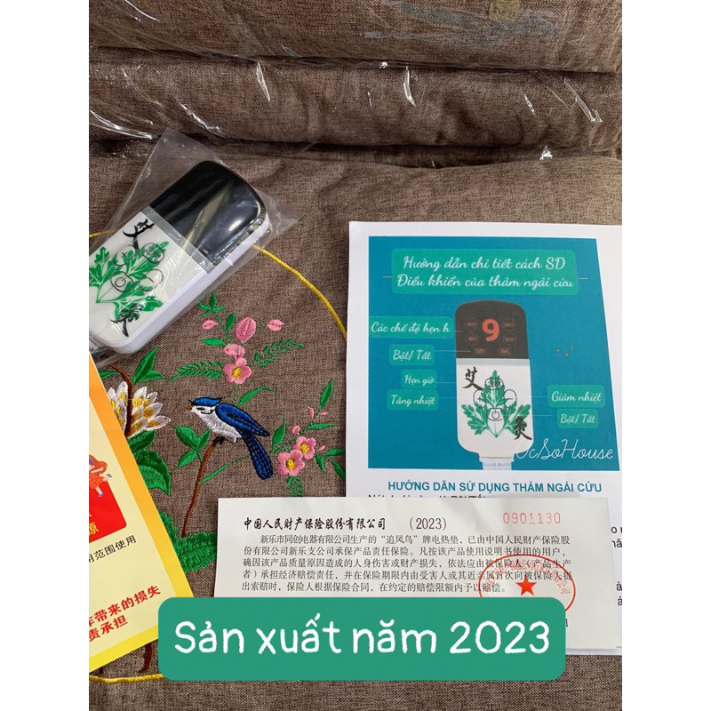 Thảm ngải cứu thêu hình mẫu mới 2022 săn SALE