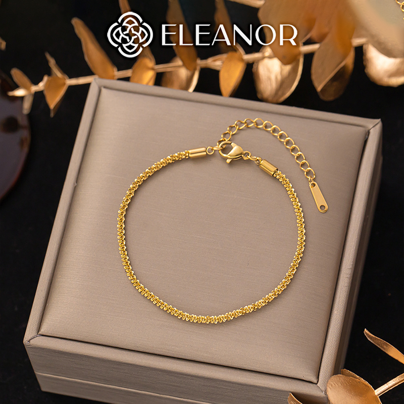 Vòng tay nữ titan Eleanor Accessories dây xù phong cách basic phụ kiện trang sức 3786