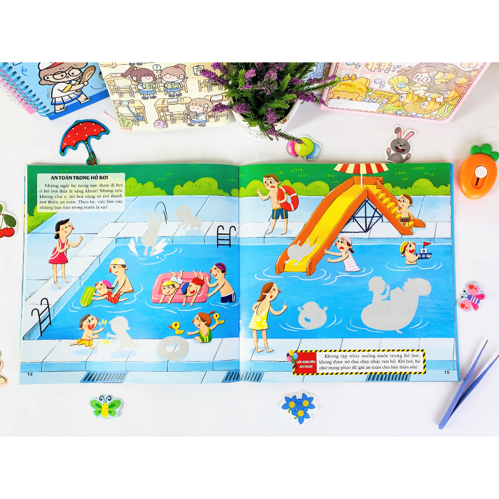 Sách - Combo 6 cuốn Sticker Kỹ Năng An Toàn Cho Bé - ndbooks