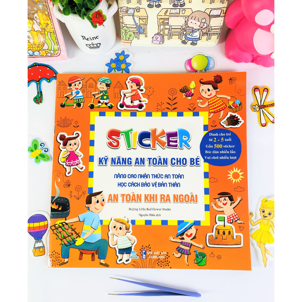 Sách - Combo 3 cuốn Sticker Kỹ Năng An Toàn Cho Bé - ndbooks