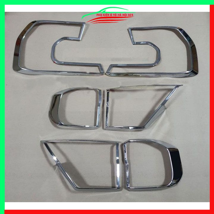 Ốp viền đèn pha hậu mạ Crom cho xe - Everest 2023-2024