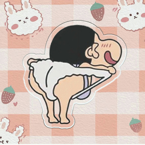 🍒🍒CHERRYKOKO Ghim Cài Áo Bằng Acrylic Hình Cậu Bé Bút Chì Shin-Chan Dễ Thương