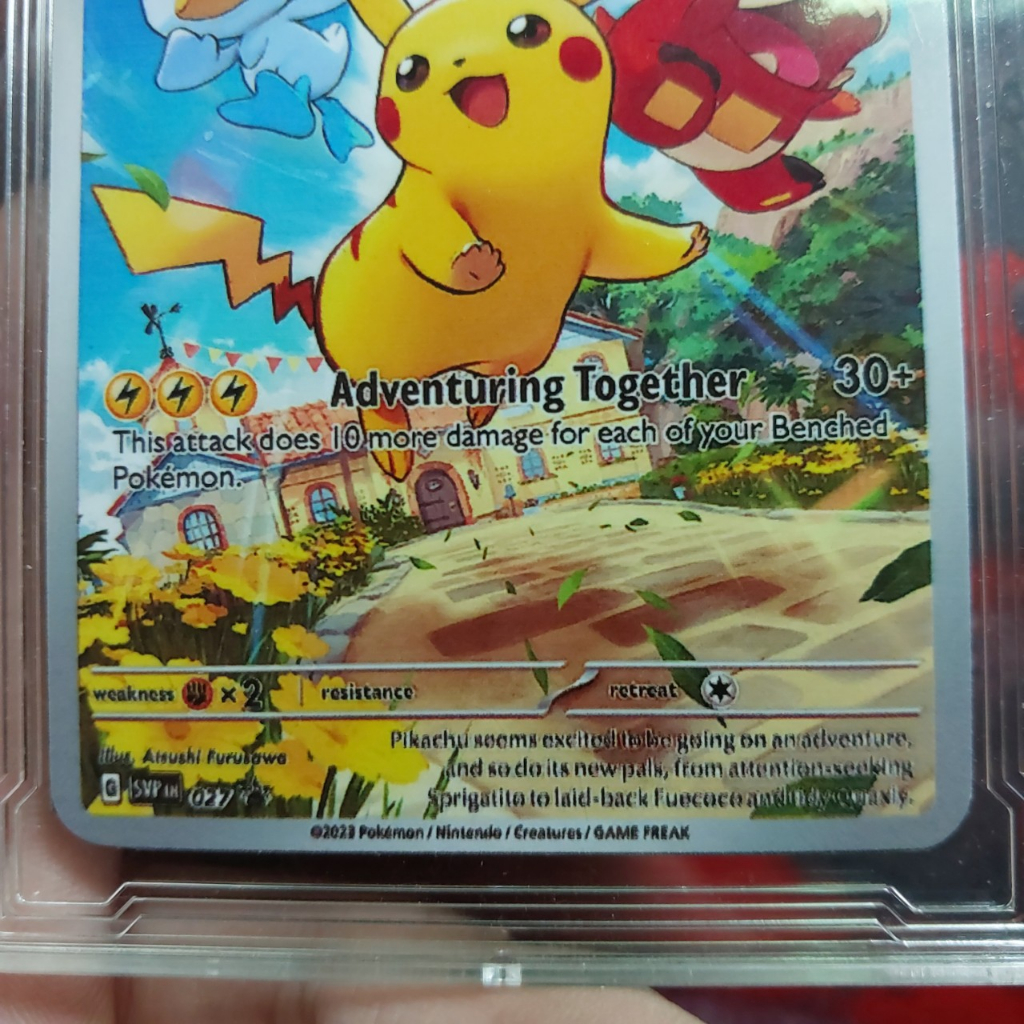 Thẻ Pokemon Pikachu GSVP IN 027 thế hệ 3 he Gen 7 tặng bọc bảo quảng 1459 d27 16