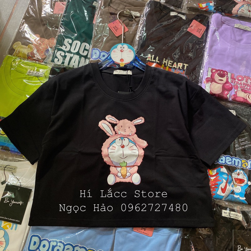 Áo thun áo croptop doremon doraemon