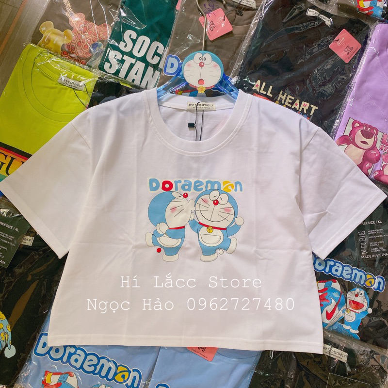Áo thun áo croptop doremon doraemon