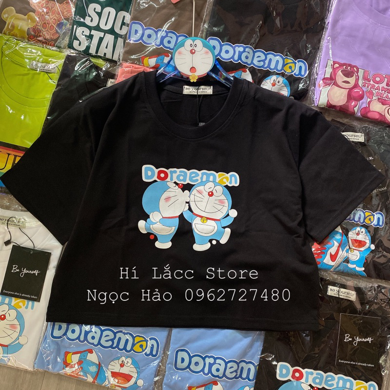 Áo thun áo croptop doremon doraemon
