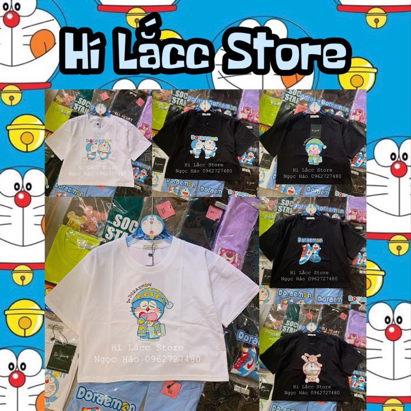 Áo thun áo croptop doremon doraemon