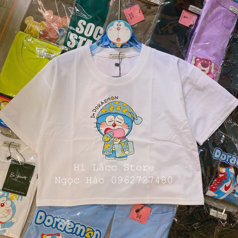 Áo thun áo croptop doremon doraemon