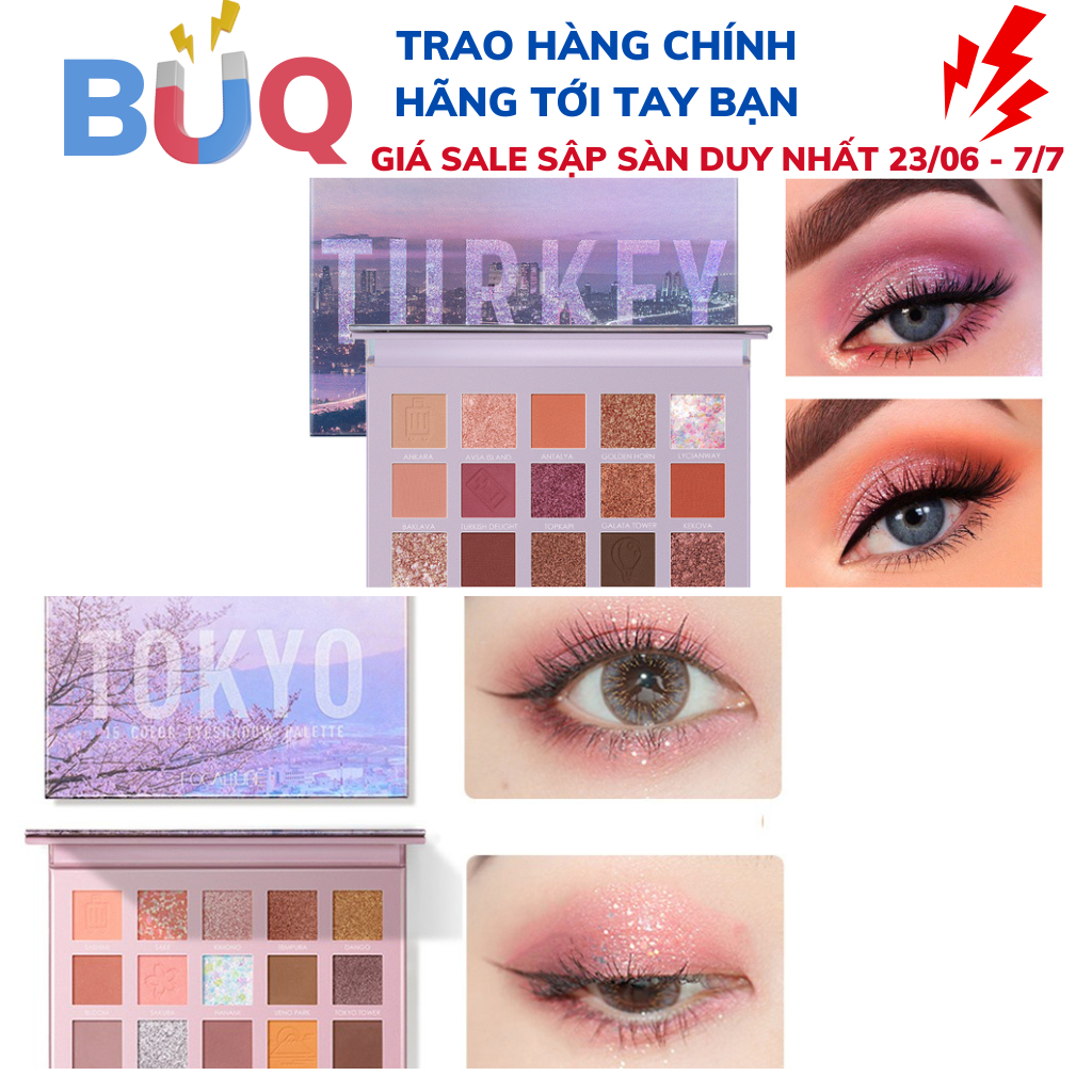 Bảng Phấn Mắt Focallure 15 Màu Tông Nude Lâu Trôi FA100