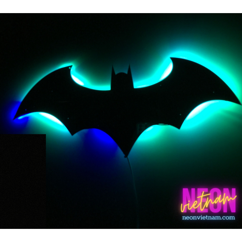 Đèn Neon hắt sáng Batman trang trí nhà cửa