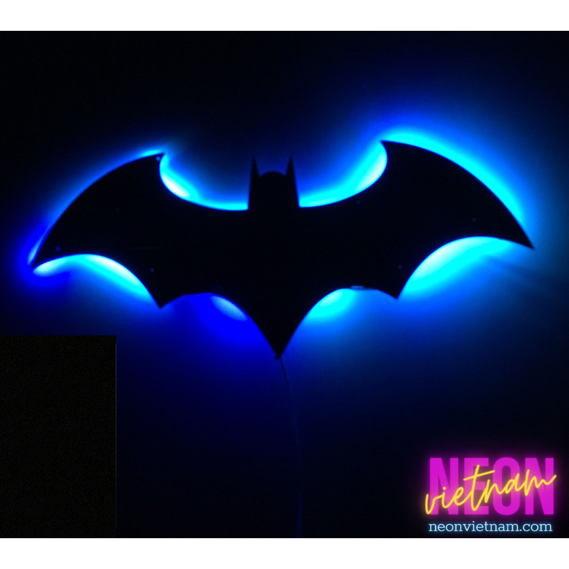 Đèn Neon hắt sáng Batman trang trí nhà cửa