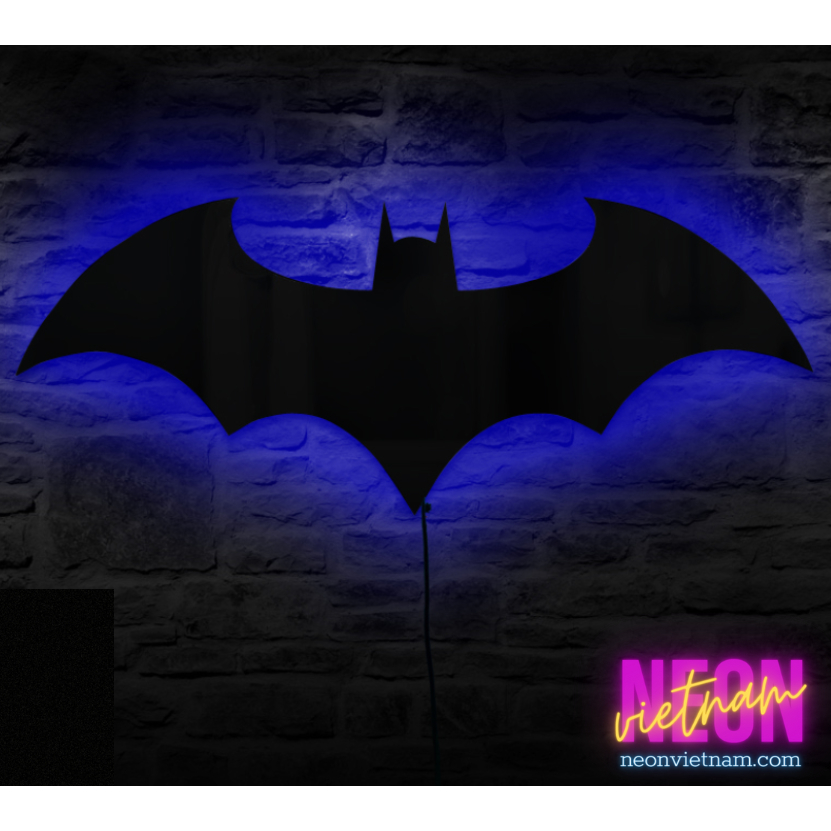 Đèn Neon hắt sáng Batman trang trí nhà cửa