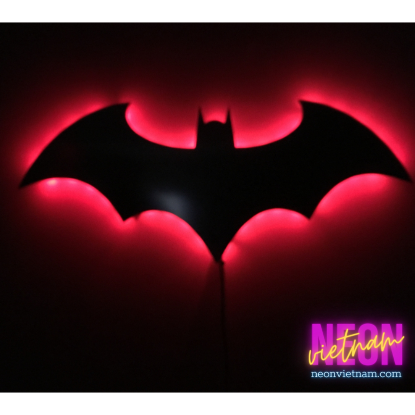 Đèn Neon hắt sáng Batman trang trí nhà cửa