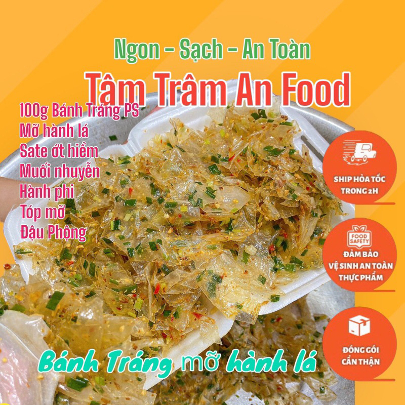 Bánh Tráng Phơi Sương 250g + 200g muối tôm tép hành + 190g bơ