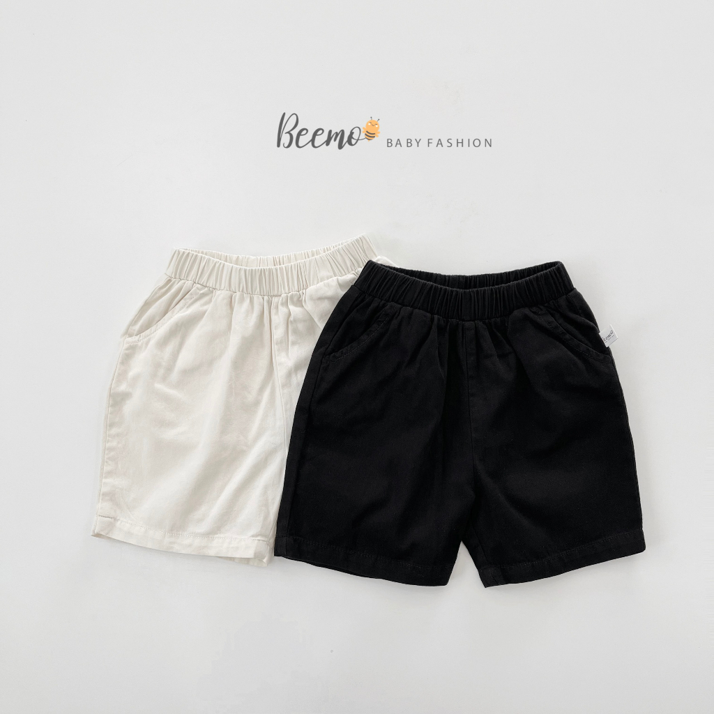 Set bộ sơ mi bé trai Beemo cổ ve in tràn hình ô tô vải áo cotton xược, quần kaki mặc hè, đi biển, đi chơi - 23287B