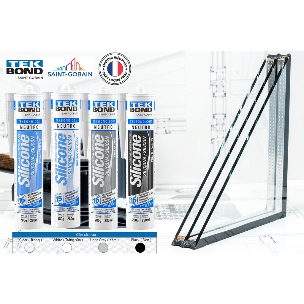 Keo Silicone Tekbond Neutro